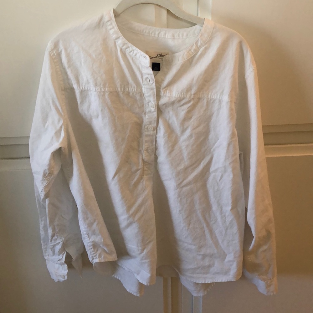 White Cotton Button Down